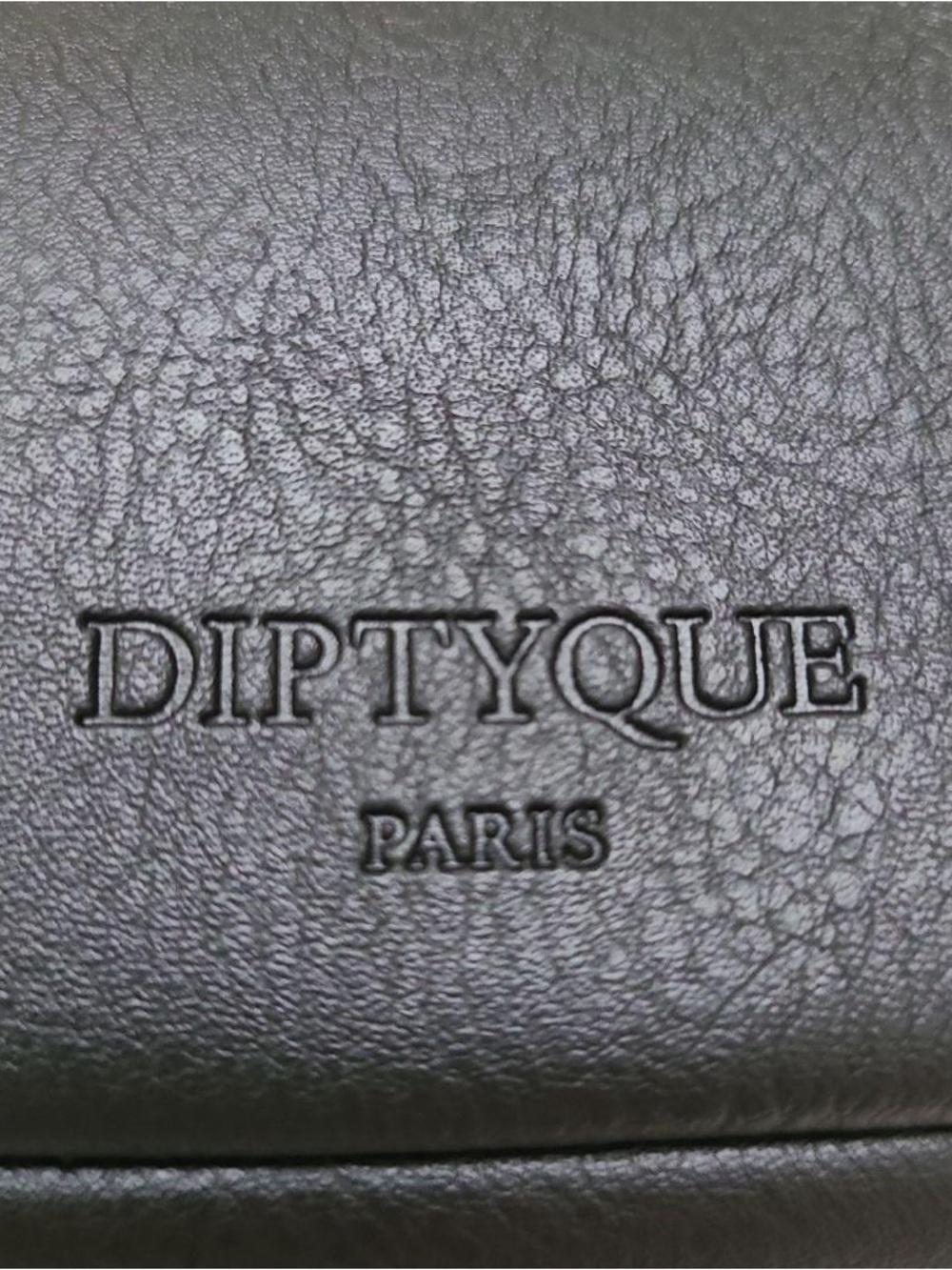 diptyque Black Embossed Logo Leather Accessory